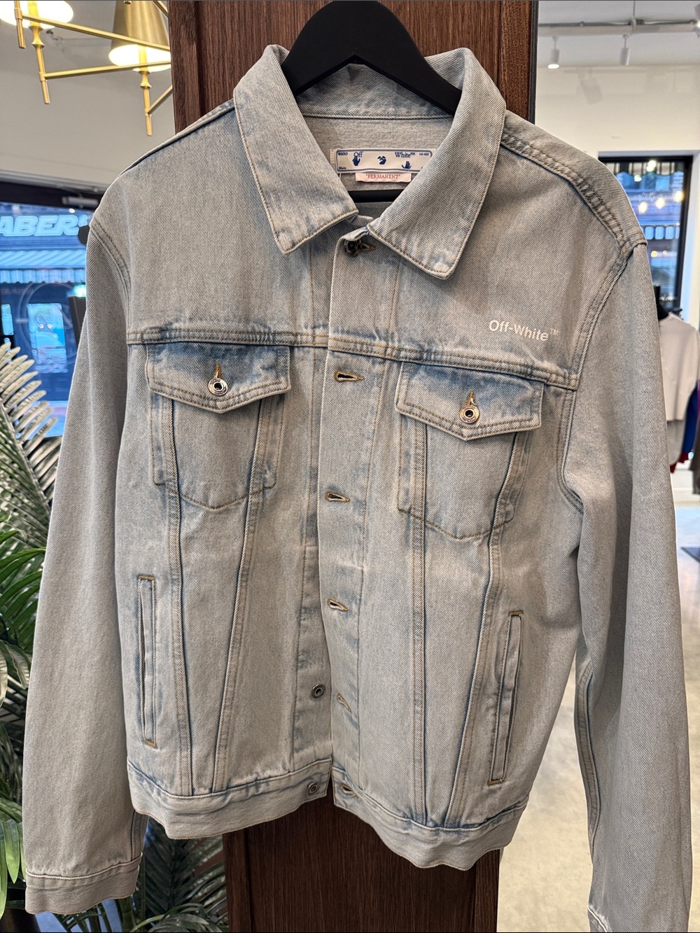 Men’s Off White Denim Jacket
